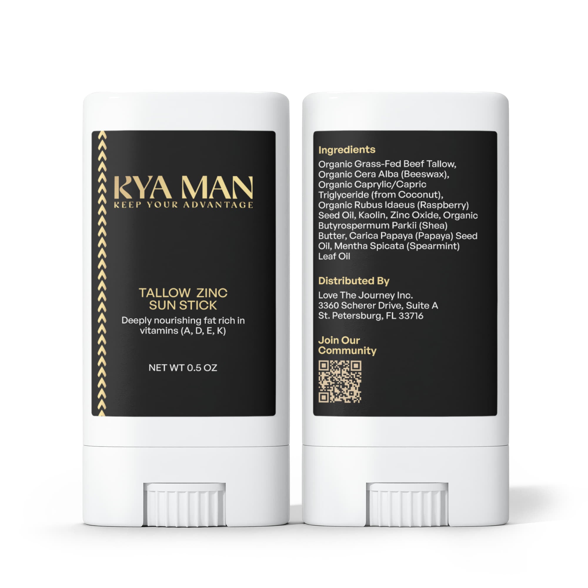 2 Pack Tallow Zinc Sun Stick WC